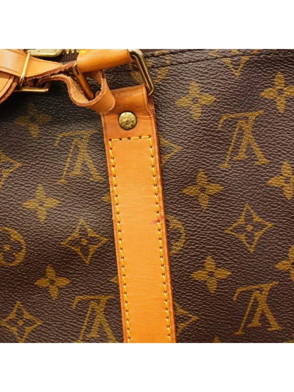 Louis Vuitton Boston Bag Monogram Keepall 50 Brown